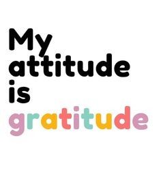 Attitude of Grattitide